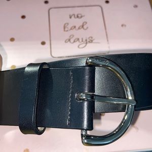 Coach Black Leather Belt
